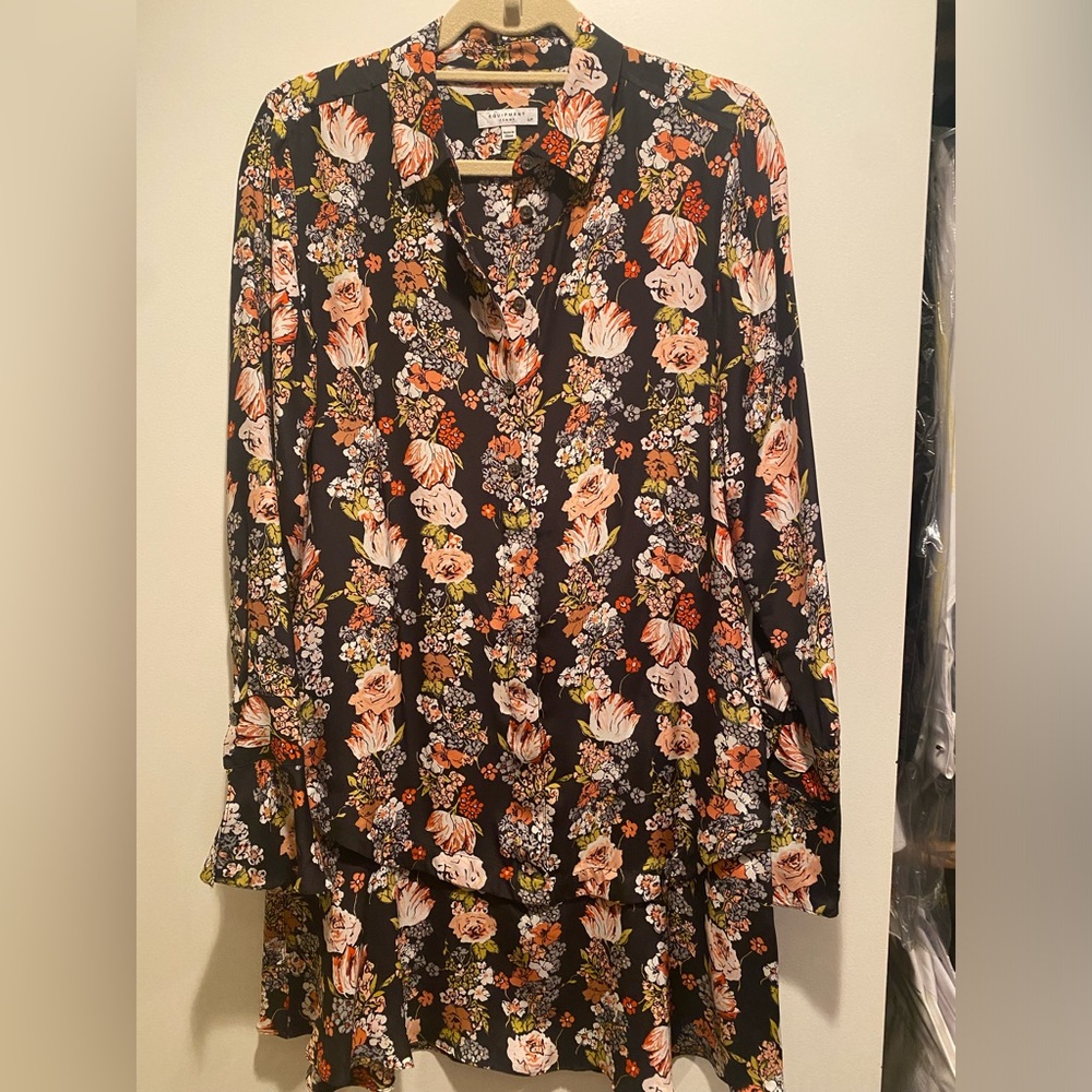 Equipment Floral Dress